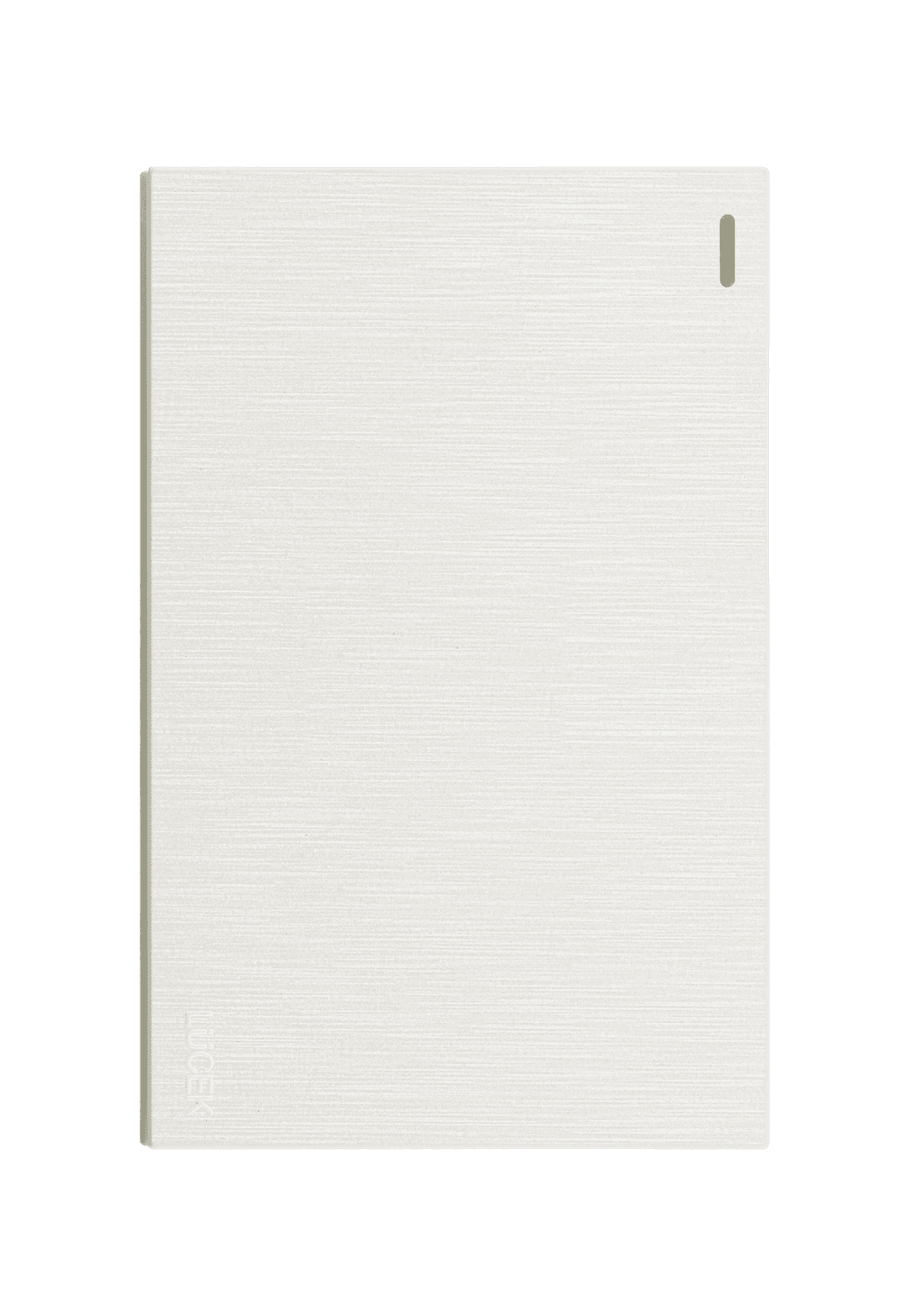 Placa metálica con interruptor sencillo blanca BF01-B - FLAT LUCEK 1