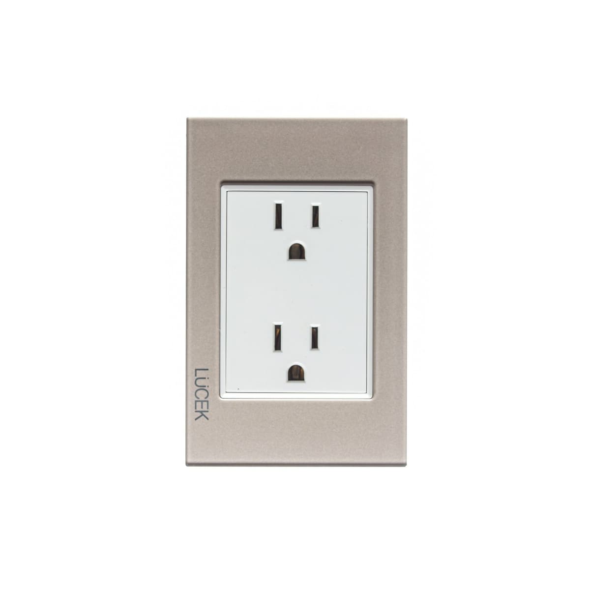 Placa cristal con contacto duplex BP06CDM-LUCEK