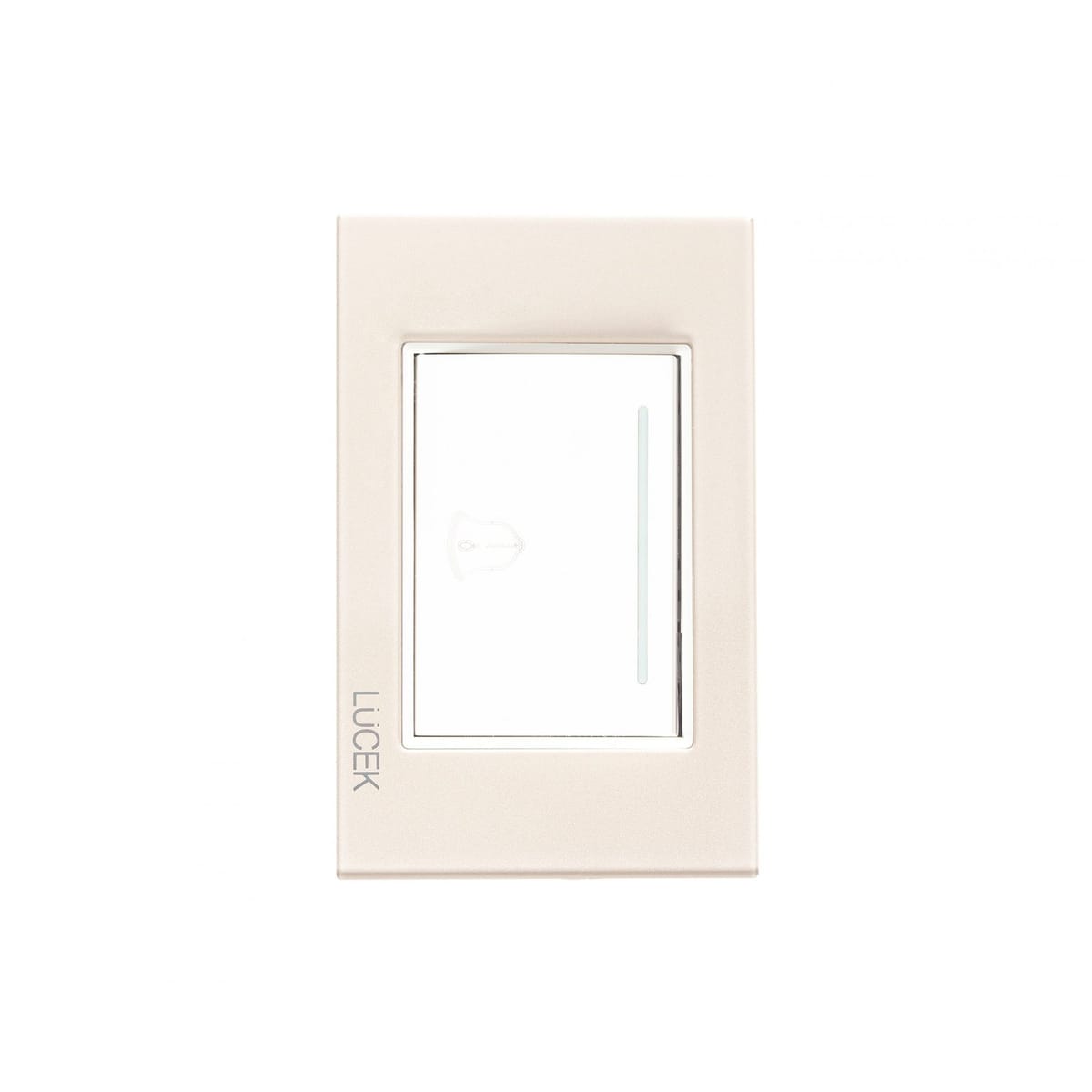 Placa cristal con botón de timbre 3 módulos BP11CDM-LUCEK