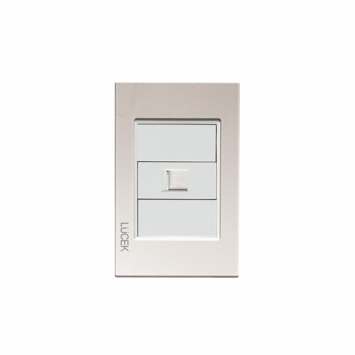 Placa cristal con toma de teléfono BP17CDM-LUCEK