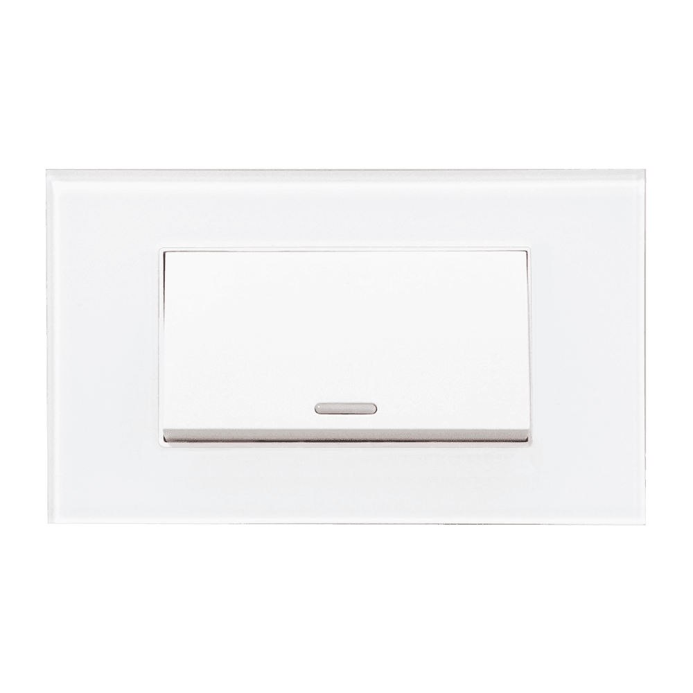 Placa acrílico blanco con apagador sencillo 8842910 – ARGOS