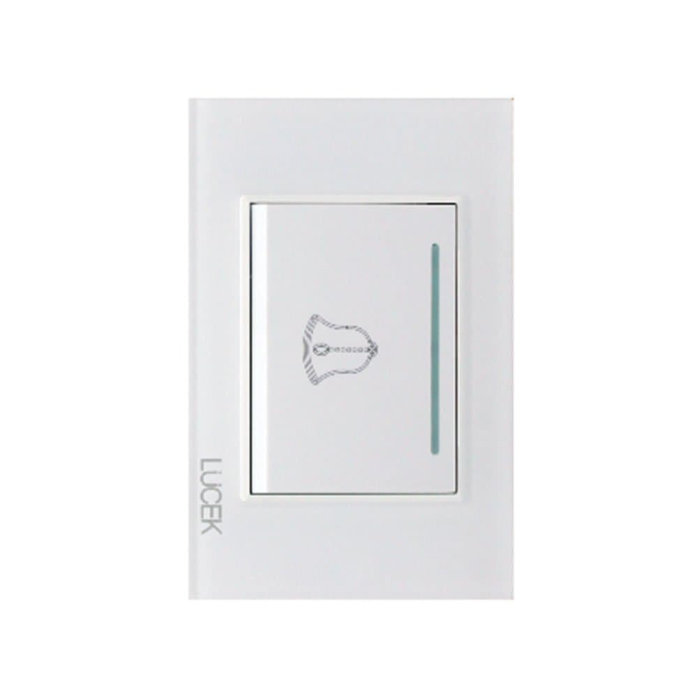 Placa cristal con botón timbre 3 módulos BP11CBB - LUCEK
