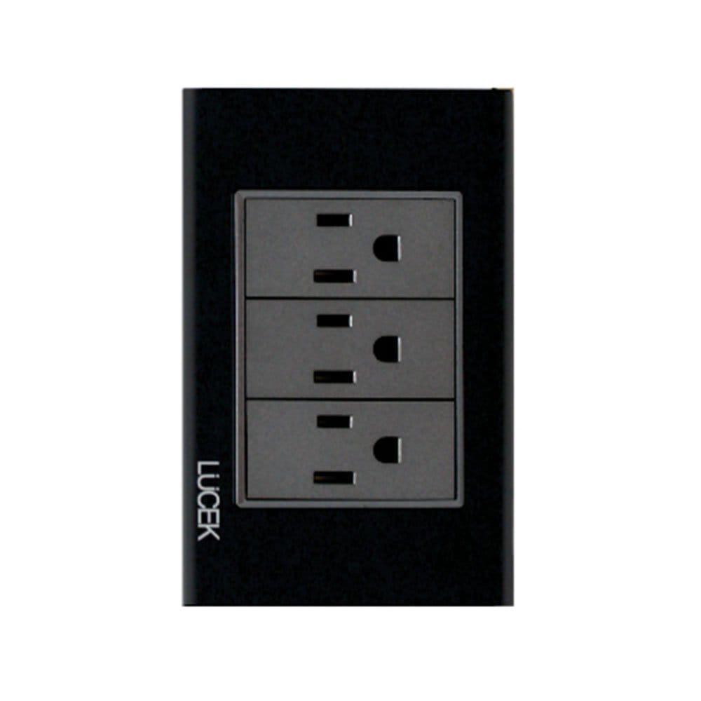 Placa cristal con 3 contacto 1 módulo BP08CNN - Lucek