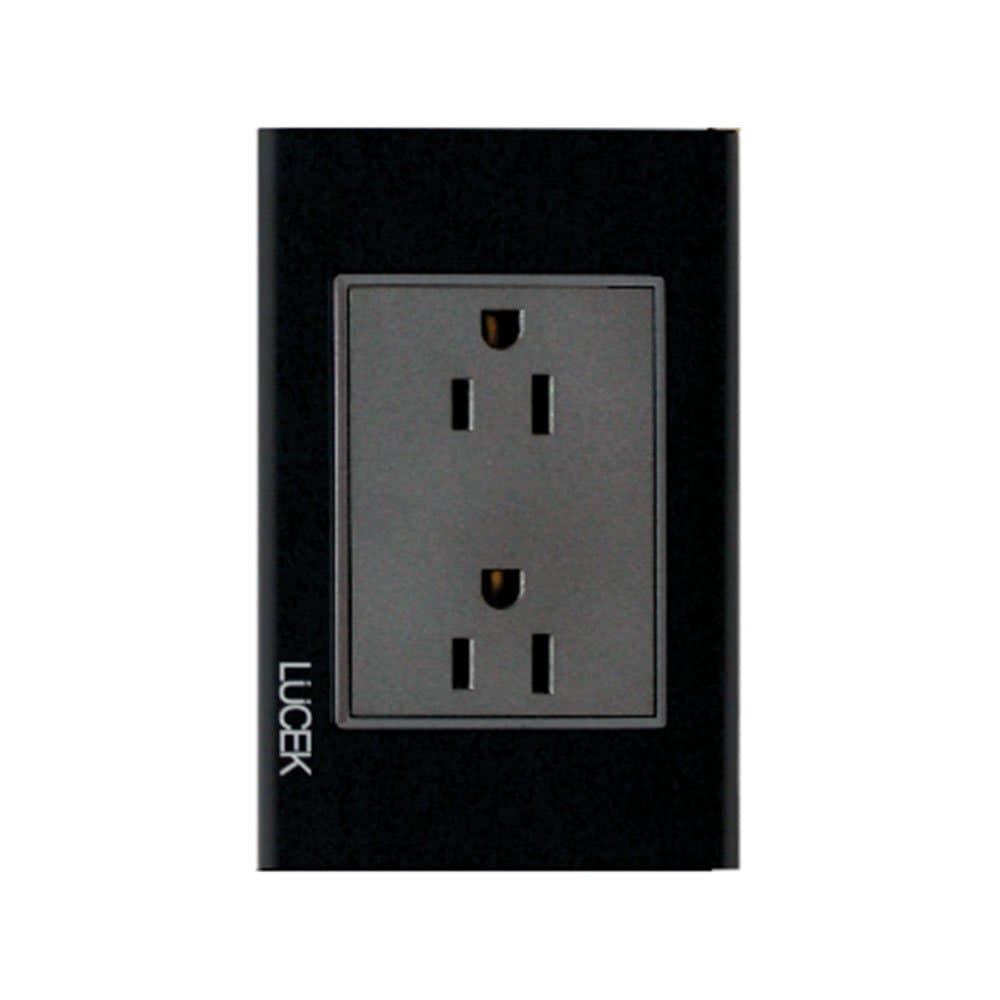 Contacto duplex cristal negro BP06-CNN