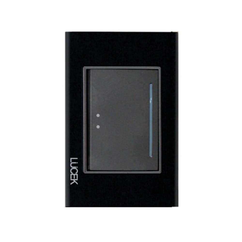 Placa cristal con 1 interruptor escalera 3 módulos BP01/3CNN - LUCEK