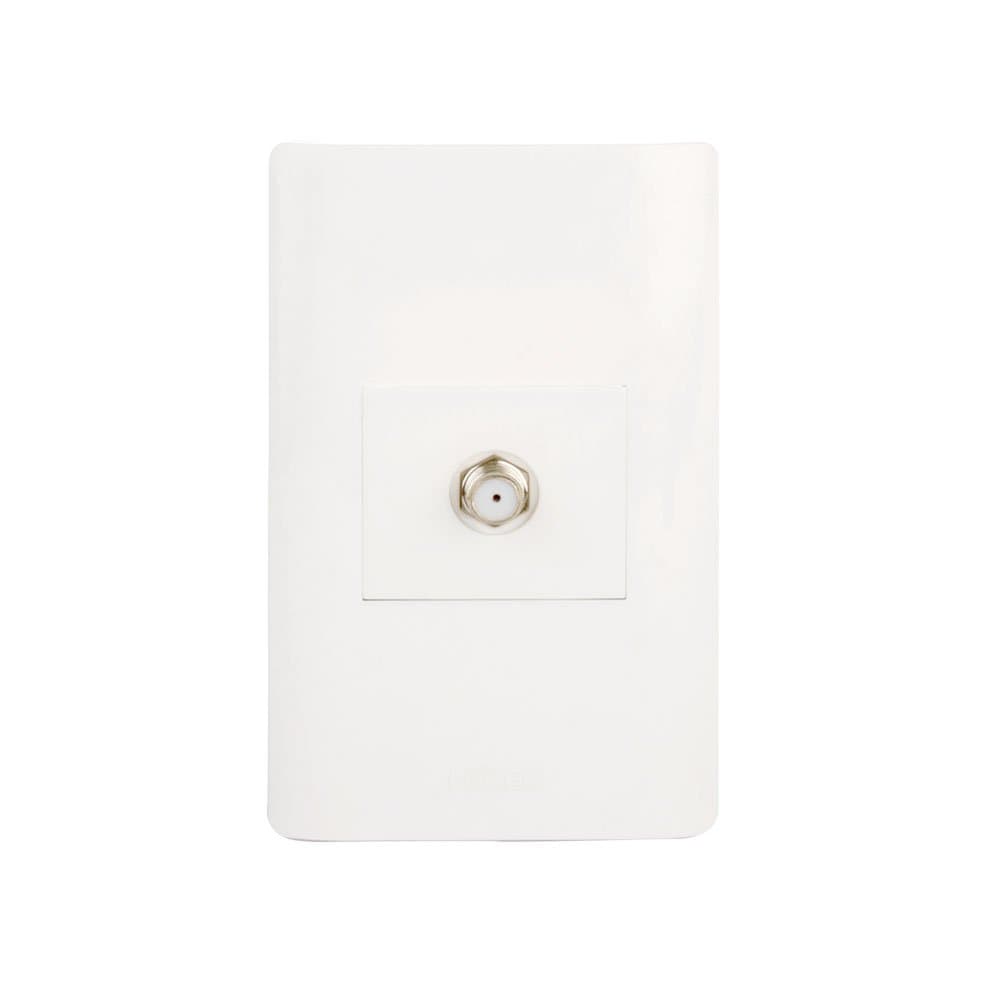 Placa sencilla con toma de TV BA18-B - Lucek