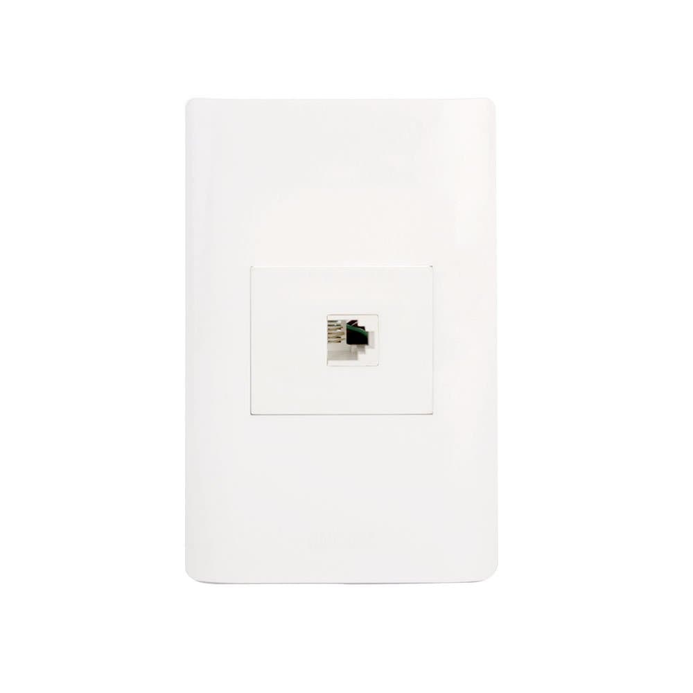 Placa sencilla con toma de teléfono BA17-B - Lucek