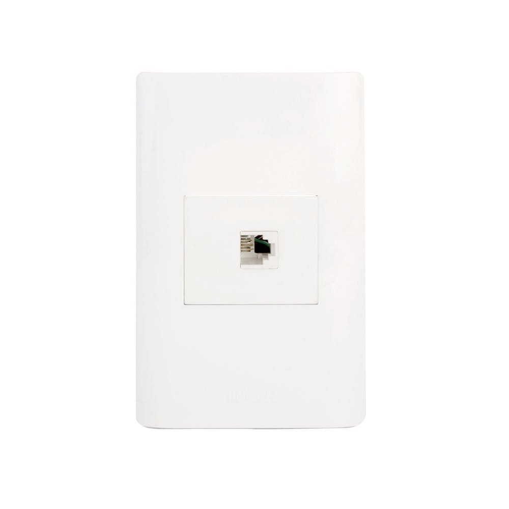 Placa sencilla con toma de teléfono BA17-B - Lucek