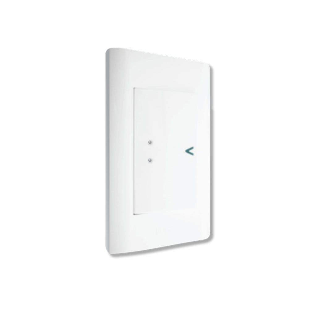 Placa sencilla con 2 interrup. de escalera y 1 contacto BA13-B - Lucek
