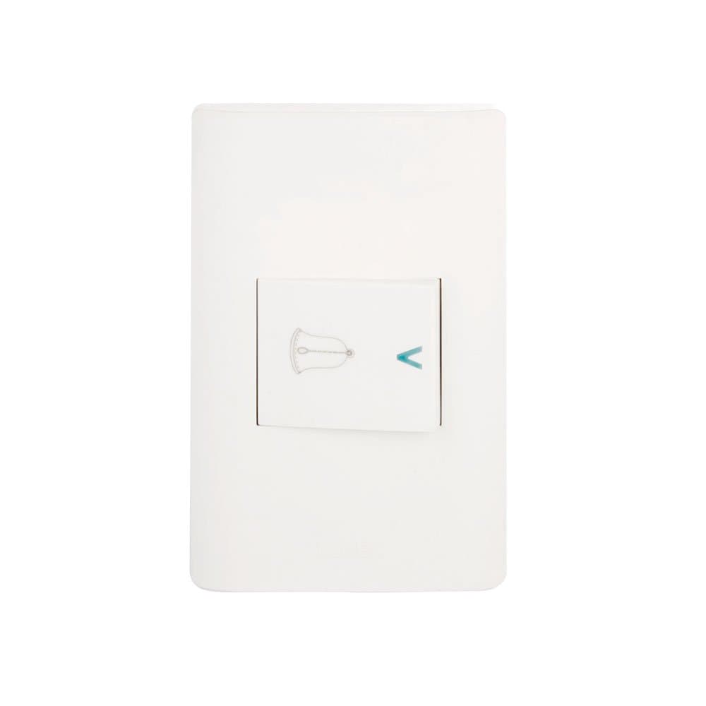 Placa sencilla con botón de timbre BA11-B - Lucek