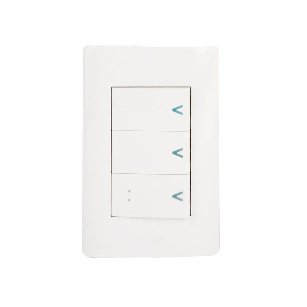 Placa sencilla con 2 interrupt. sencillos y 1 escalera BA03/3-B - Lucek