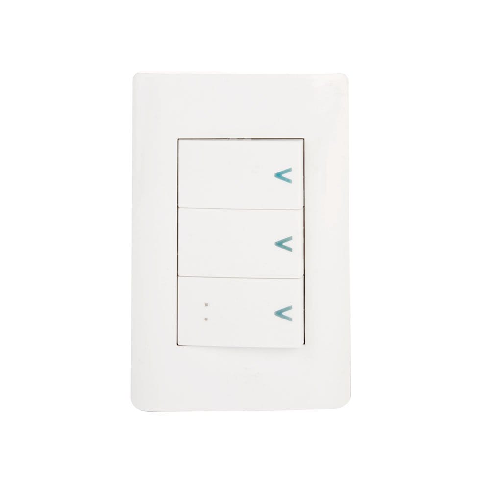 Placa sencilla con 2 interrupt. sencillos y 1 escalera BA03/3-B - Lucek