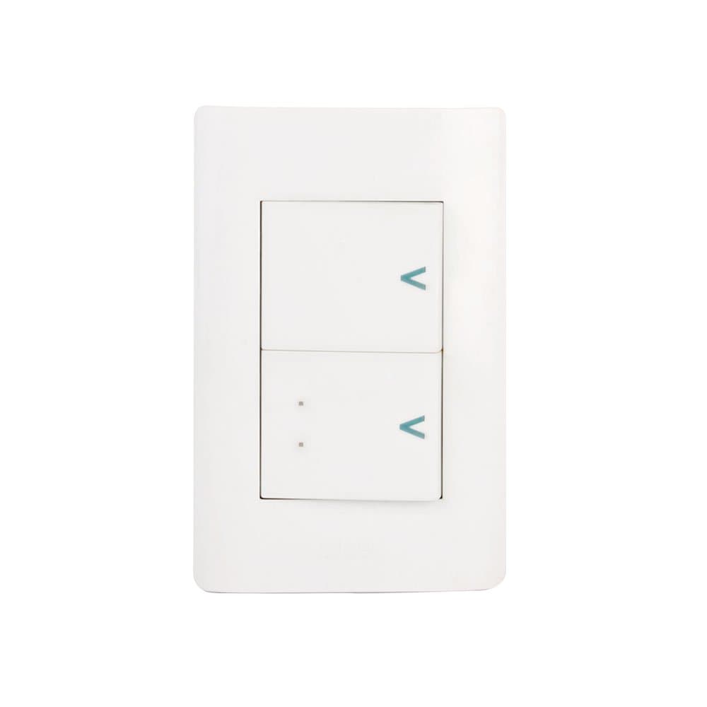 Placa sencilla con 1 interruptor sencillos y 1 de escalera BA02/3-B - Lucek