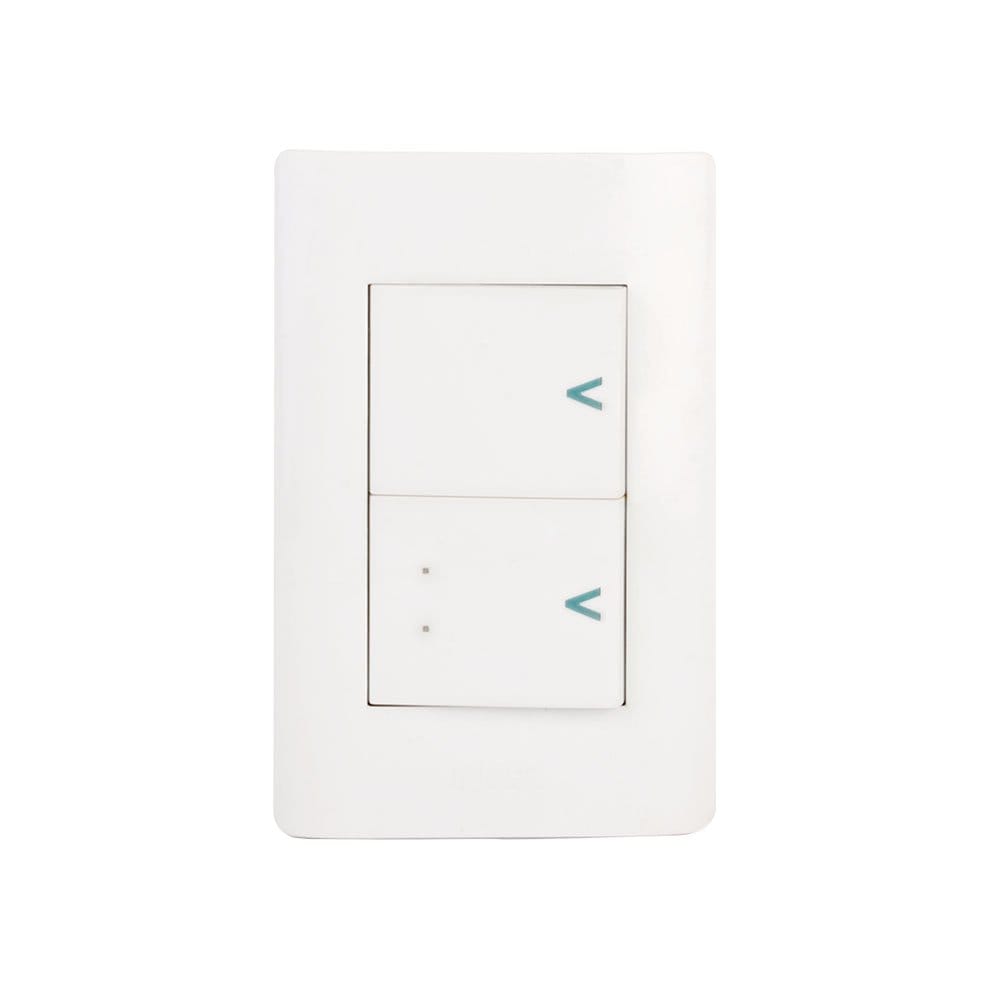 Placa sencilla con 1 interruptor sencillos y 1 de escalera BA02/3-B - Lucek