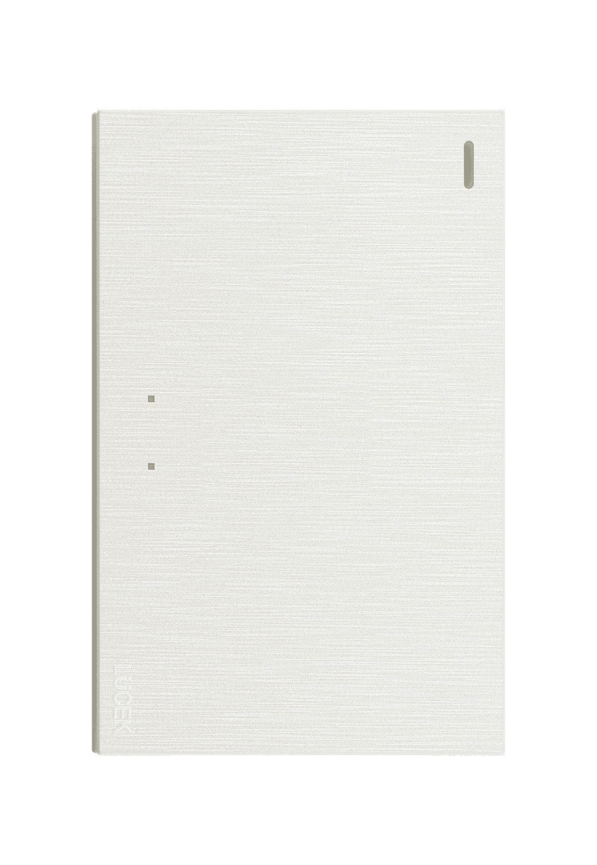 Placa metálica con interruptor de escalera blanca BF01/3-B- FLAT LUCEK