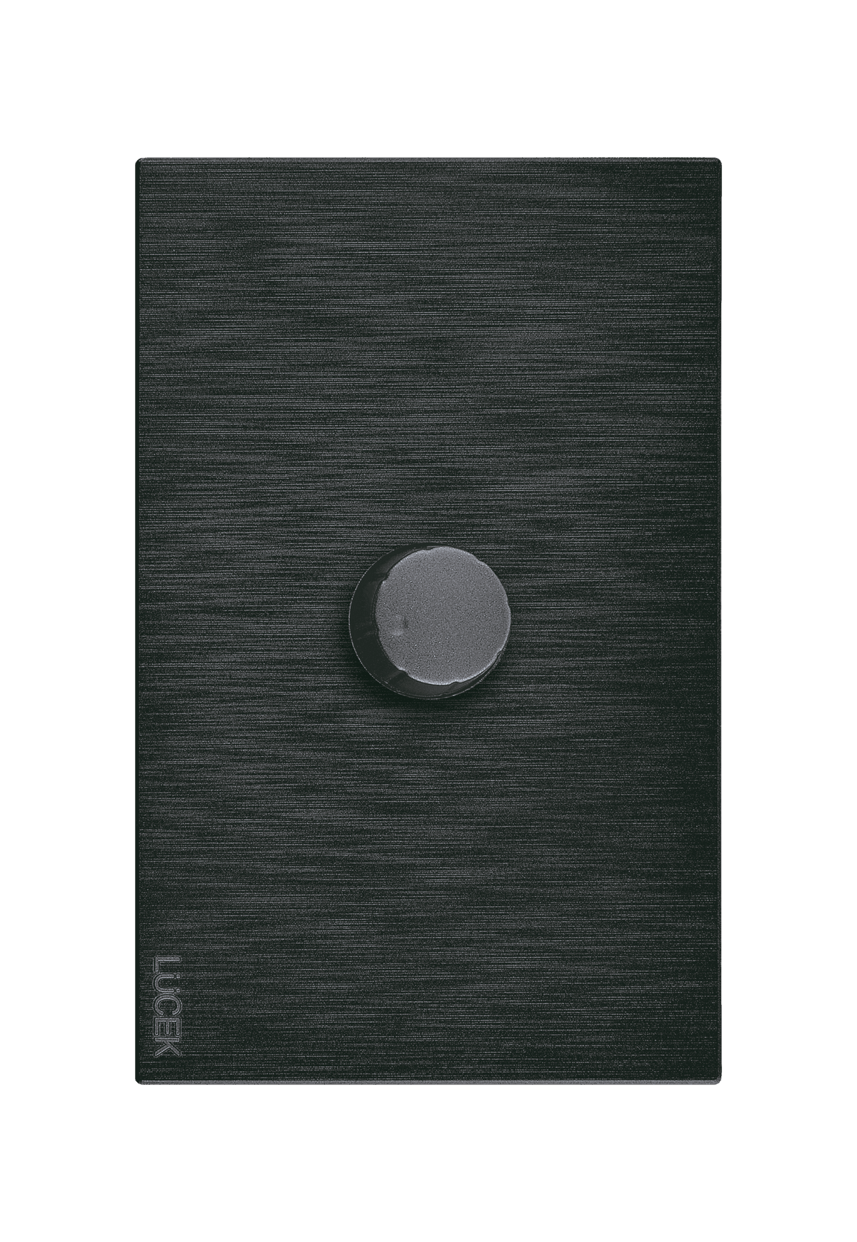 Placa metálica con dimmer negro BF04N- FLAT LUCEK