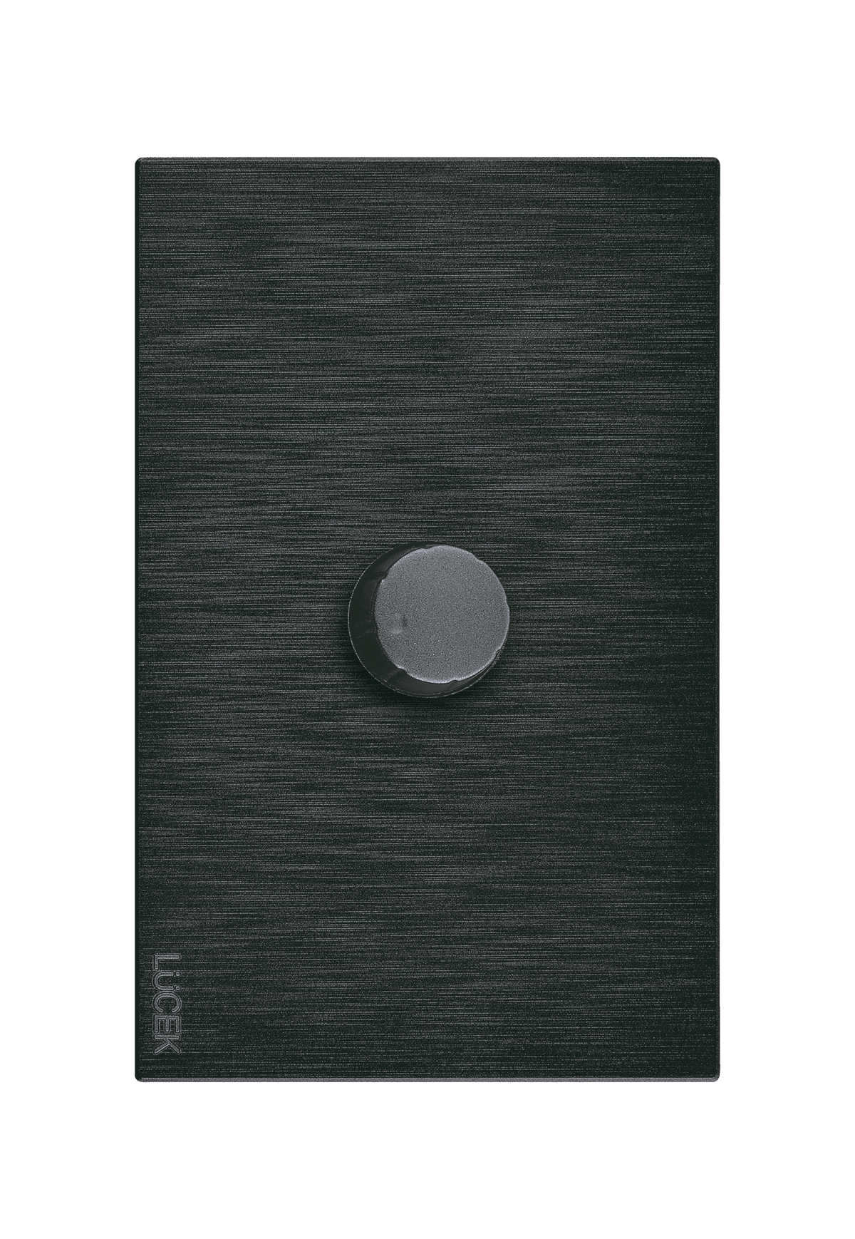 Placa metálica con dimmer negro BF04N- FLAT LUCEK