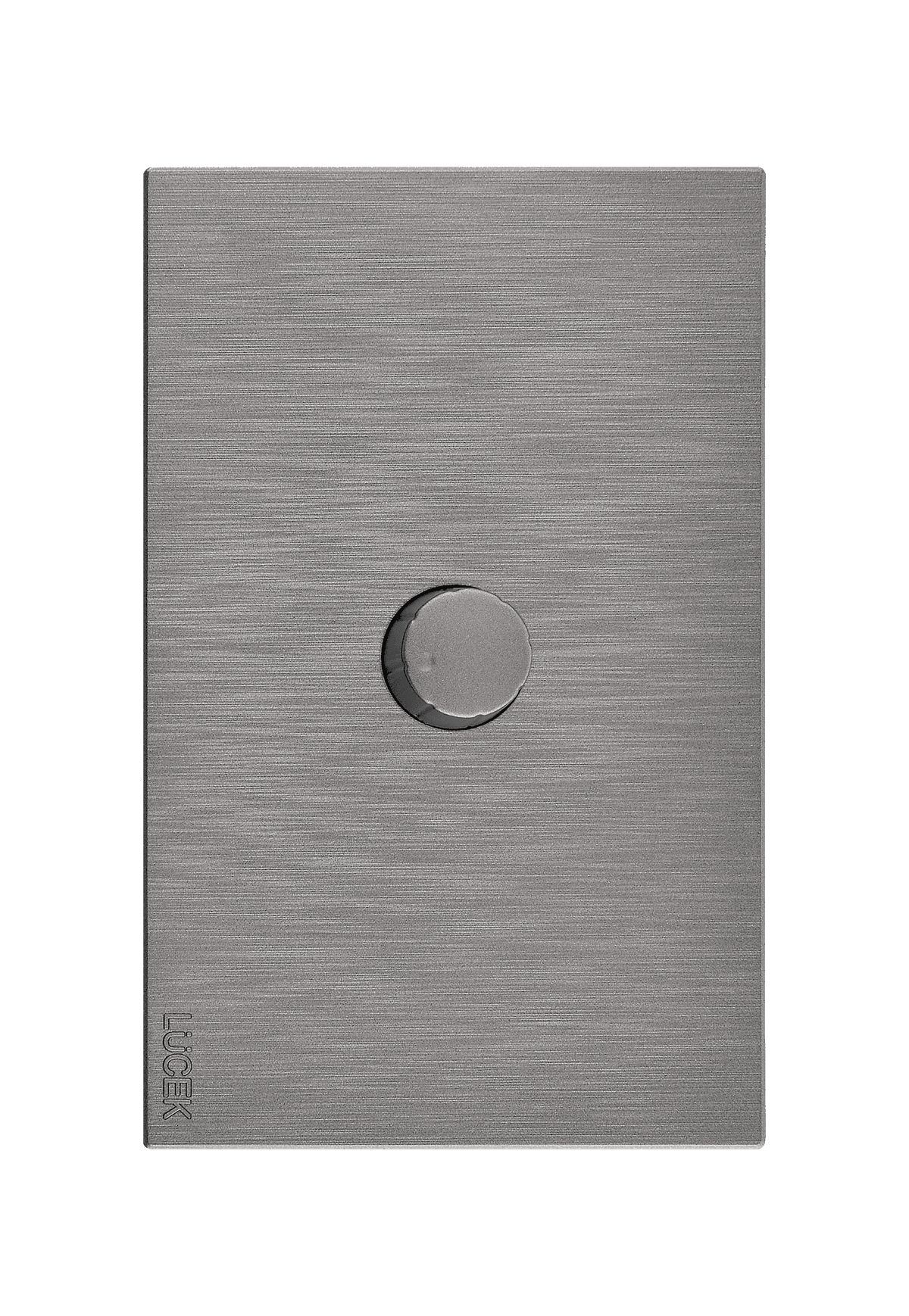 Placa metálica con dimmer plateado BF04P- FLAT LUCEK
