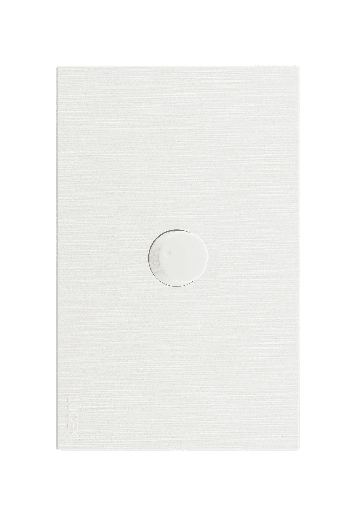 Placa metálica con dimmer blanco BF04B- FLAT LUCEK