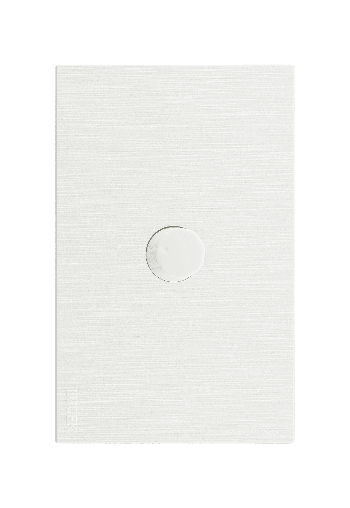Placa metálica con dimmer blanco BF04B- FLAT LUCEK