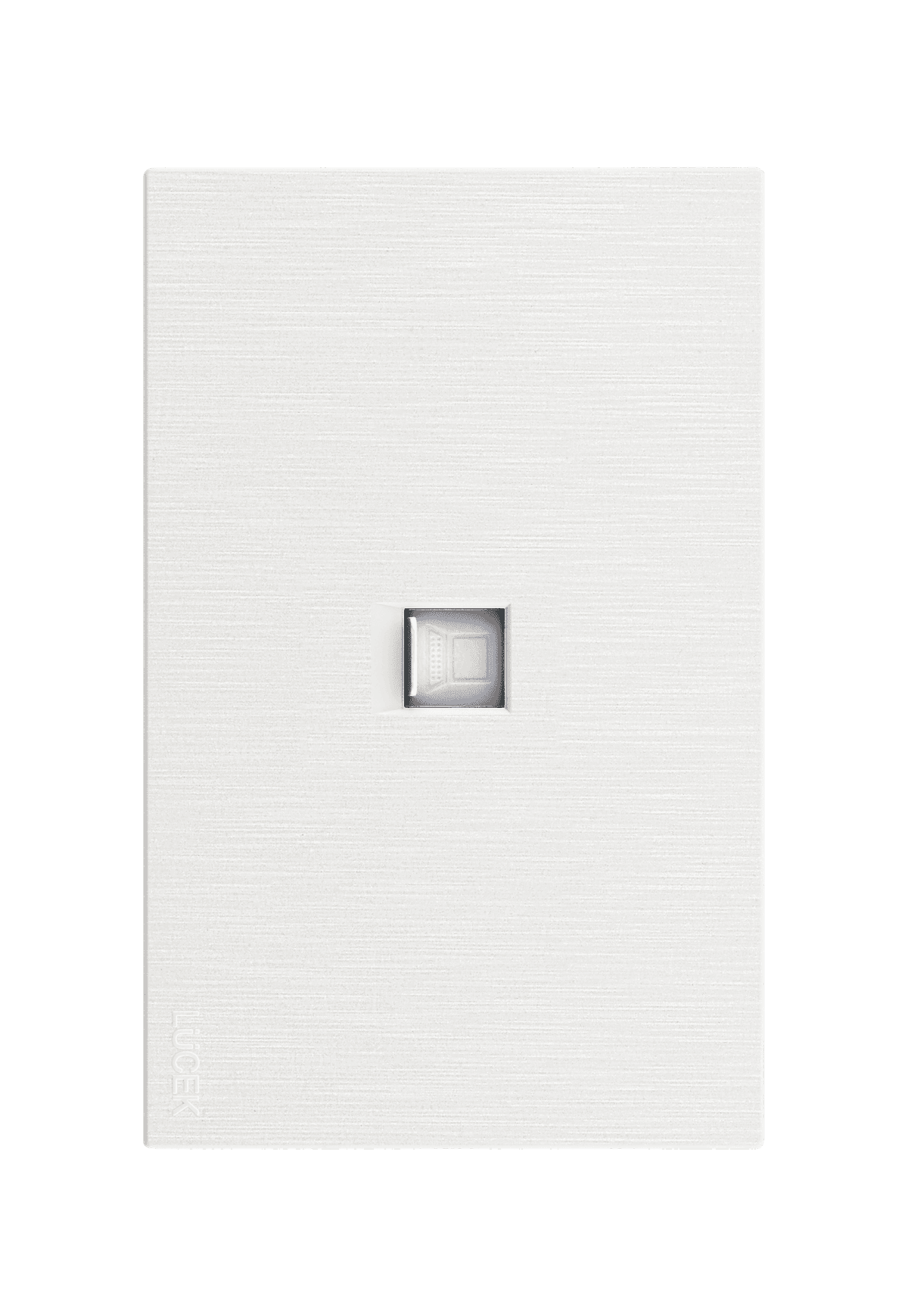 Placa metálica con conexión a modem/internet blanco BF12B- FLAT LUCEK