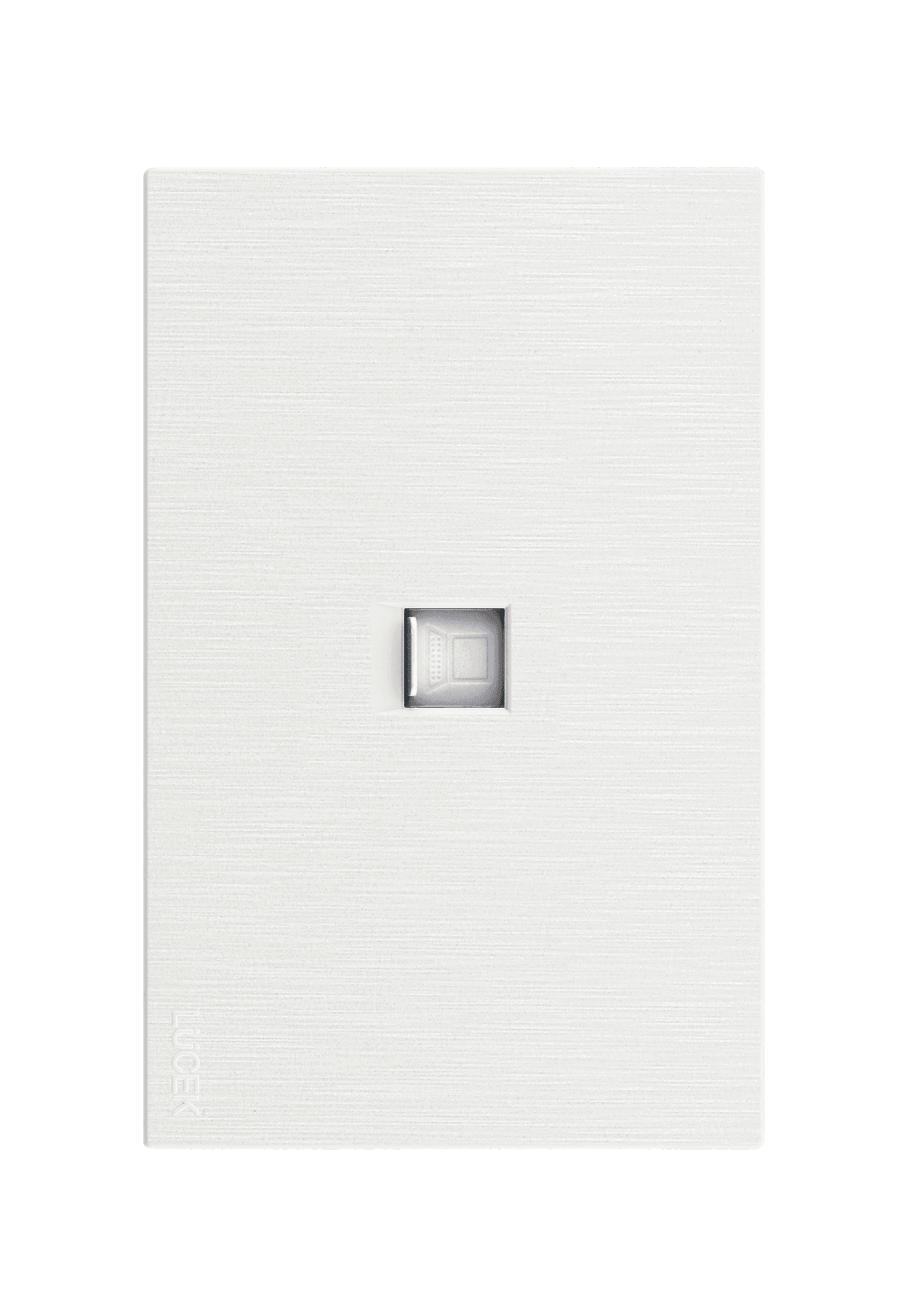 Placa metálica con conexión a modem/internet blanco BF12B- FLAT LUCEK