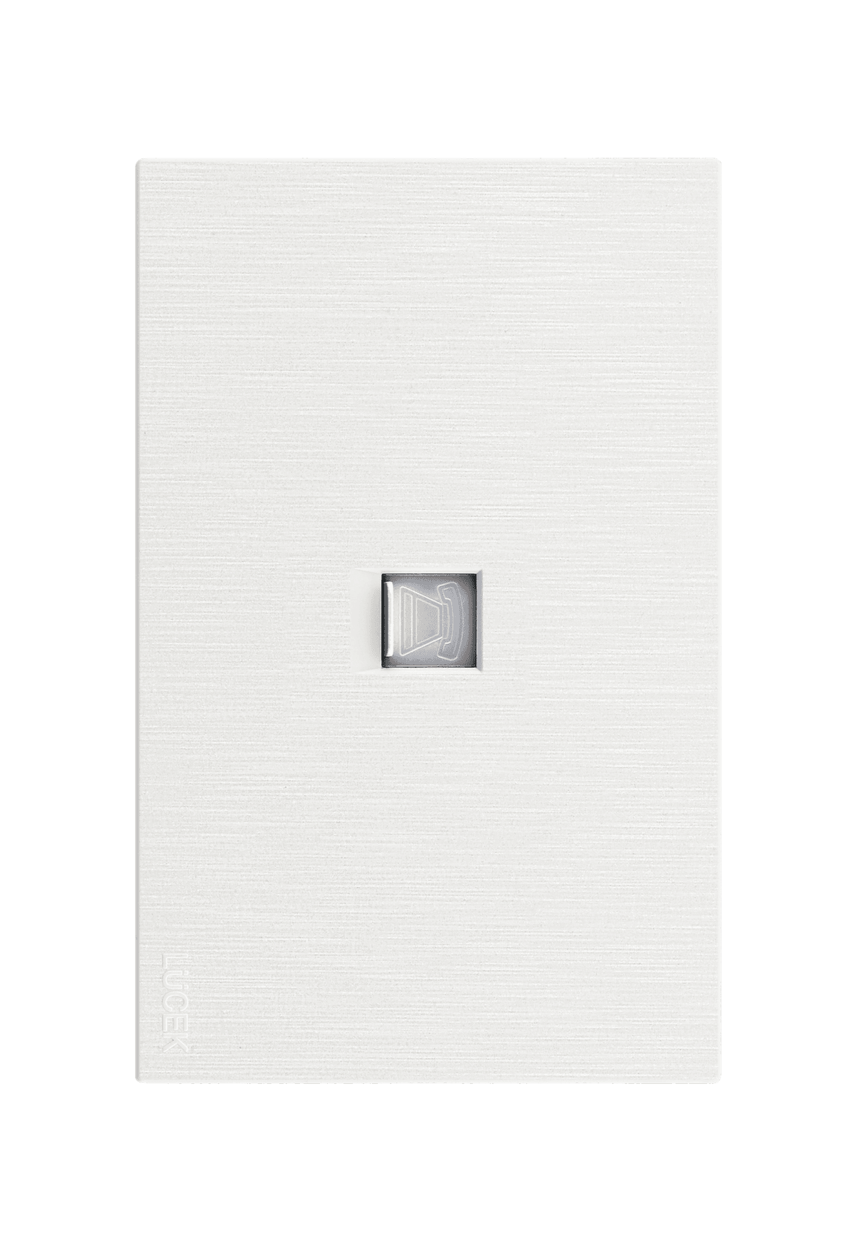 Placa metálica con toma de teléfono blanco BF17B- FLAT LUCEK